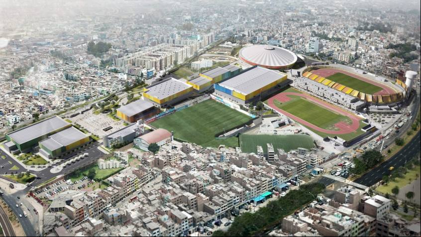 Panorámica de la Villa Deportiva Nacional construida para los Juegos Panamericanos de Lima 2019 / Tomada de la galería de imágenes de BDP Pattern
