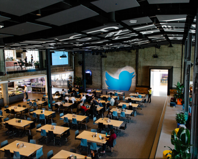 Áreas comunes en el cuartel general de Twitter en San Francisco, California. / Foto: Amer Abu-Dayyeh - Built IN
