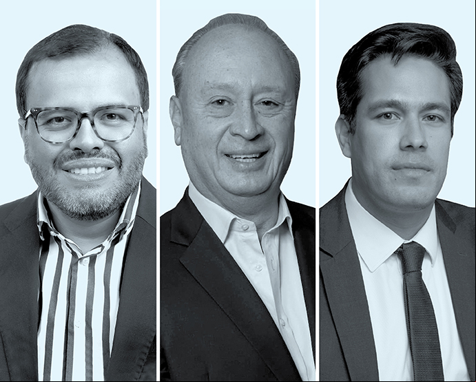 Juan Felipe Acosta-Sánchez, Martín Serkovic y Guillermo Glassman