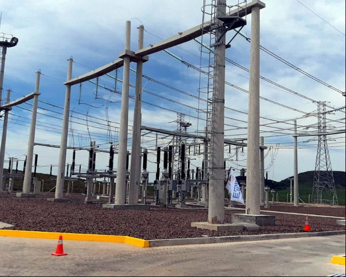 La línea de transmisión eléctrica de 213 kilómetros conecta las ciudades de Melo y Tacuarembó, en el norte de Uruguay./ Tomada del sitio web de UTE.