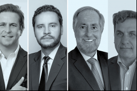Cristián Casanova Domínguez, de NDI Abogados; Teddy Mercado Carrión, de Moreno Baldivieso y Guilermo Teijeiro y Mariano Ballone, de Bomchil.