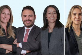 Verónica Arango, Daniel Beltrán y María Carolina Ortiz, de Esguerra, y Lina María Lineros, de Muñoz Aya.