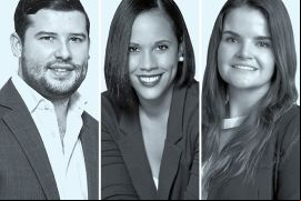 Alberto Álvarez, de IO·EPIK (izquierda); Rachel Juliet Welch-Phillips, de Dentons (centro); y Estefanía Sierra Ulíbarri, de Sainz Abogados (derecha).