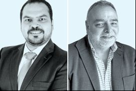 Roberto Serralde, de Sánchez Devanny (izquierda), y Marcelo Armas, de Affinitas. 