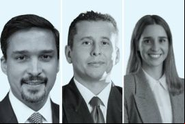 José A. Cobeña, de Norton Rose Fulbright - Brasil (izquierda); José Luis Campos, de Alta Batalla; Mariana Lartigau, de Dentons Jiménez de Aréchaga - Uruguay.