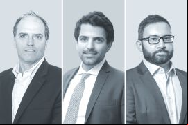 Carlos Rodríguez Capurro, de Citadelle Legal/Tax & ing (izquierda); Fernando John Friedmann Junior, de Pinheiro Guimarães (centro), y Bruno Zanardi, de Galvão Villani, Navarro, Zangiácomo y Bardella Advogados.