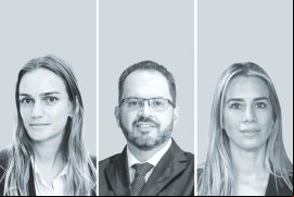Magdalena Eyzaguirre F.CEPD Abogados (izquierda); Ricardo Morales Barrón, de Pérez-Llorca - México, y Milena Sljivich, de BKM | Berkemeyer.
