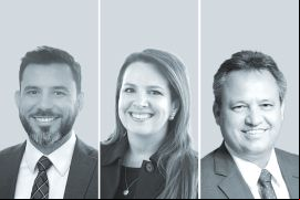 De izquierda a derecha: João Paulo Toledo de Rezende, Fernanda Gomes de Souza y Hebert Prelle.