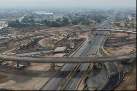 Sociedad Concesionaria Vespucio Norte Express opera la autopista Vespucio Norte, en Santiago de Chile./ Tomada de la página de la empresa en Facebook.