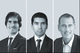 Miguel Barroso, Juan Pablo González y Juan Carlos Escudero 