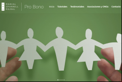 Marval, O'Farrell & Mairal lanzó un nuevo site para su área pro bono / Capture