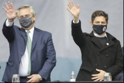 Axel Kicillof, gobernador de la provincia de Buenos Aires, en compañía de Alberto Fernández, presidente de Argentina / Tomada de Gobierno de la Provincia de Buenos Aires - Facebook