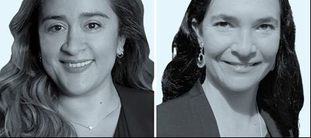 Johanna Cajigas, de DLA Piper Martínez-Beltrán - Colombia (izquierda), y Tatiana Londoño, de CMS Rodríguez-Azuero.