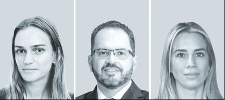 Magdalena Eyzaguirre F.CEPD Abogados (izquierda); Ricardo Morales Barrón, de Pérez-Llorca - México, y Milena Sljivich, de BKM | Berkemeyer.