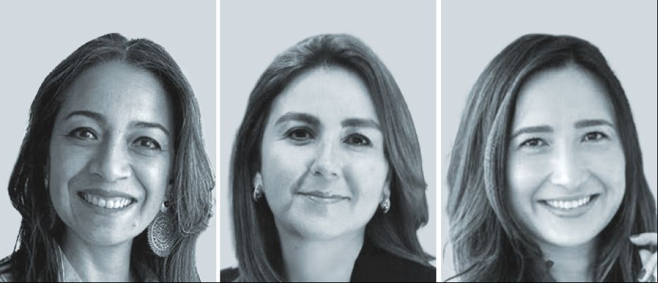 Anahí Serrano, de Cannizzo (izquierda); Mónica Arias Madrigal, de Consortium Legal - Costa Rica (centro), y Mariane Kondo, de Demarest Advogados.