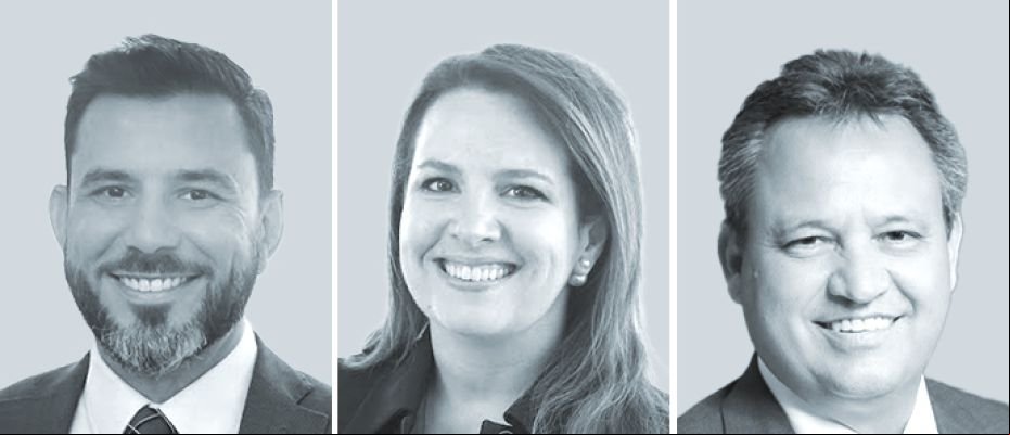 De izquierda a derecha: João Paulo Toledo de Rezende, Fernanda Gomes de Souza y Hebert Prelle.